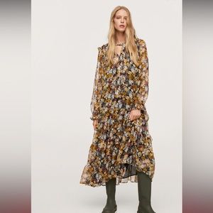Mango Floral Maxi Dress
